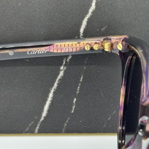 NEW CARTIER HAVANA UNISEX SUNGLASSES CARTIER CT0010S 003 main image 8